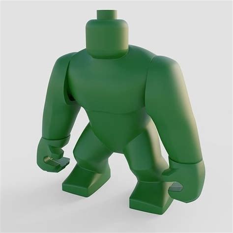 LEGO Bigfig 3D model rigged | CGTrader