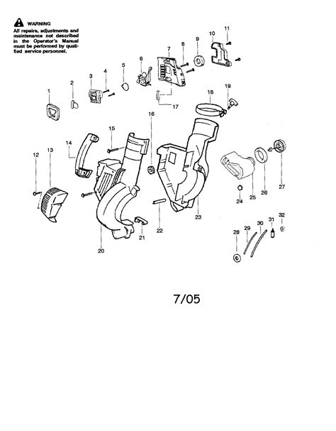 Craftsman leaf blower fuel line diagram