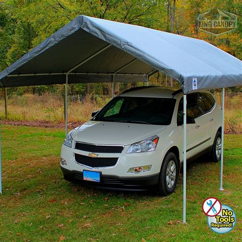 King Canopy Universal 8 Leg 10'x20' Carport Canopy, Silver - Walmart.com - Walmart.com