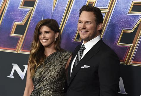 Chris Pratt (Star Lord) and fiancee,Katharine @ Avengers Endgame L.A. premiere - Avengers ...