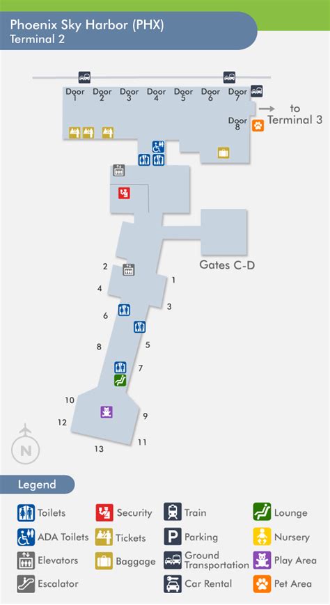 Sky Harbor Terminal 4 Map - Maps For You