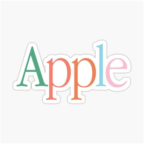 "Vintage Apple Logo" Sticker by leanugget | Redbubble