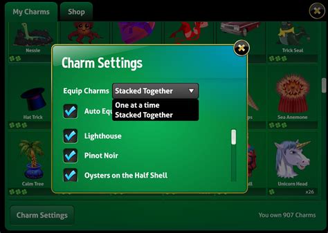 Charm Stacking - Advanced Vegas World Charm Management – Vegas World Support