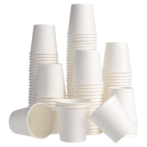 Abaima 120pc 3oz Disposable Paper Cups, Small Leak-Proof Cups for Cold ...