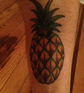 Simple pineapple tattoo