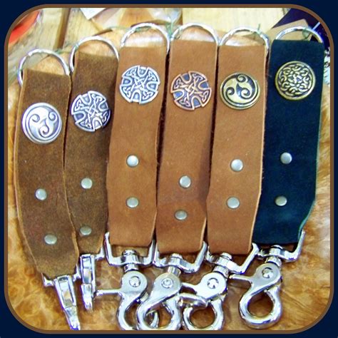 Beautiful leather key fobs handcrafted by Rogue Friar. For only $10 you can add several to your ...