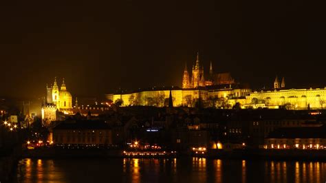 Prague Castle in Winter Night Free Photo Download | FreeImages