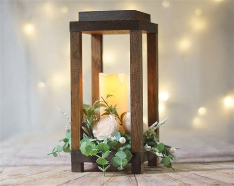 Forest Lantern Rustic Wedding Centerpiece Rustic Candle - Etsy ...