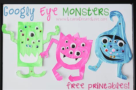 Googly Eye Monster Crafts