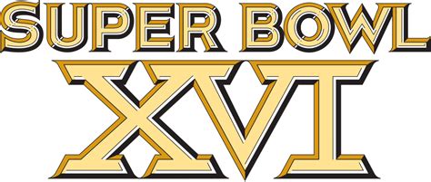 Super Bowl Xvi Logo Clipart - Large Size Png Image - PikPng