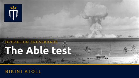 Operation Crossroads - Able Test - Master Liveaboards