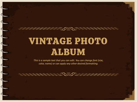 Free Vintage Photo Album Presentation Theme for PowerPoint and Google Slides