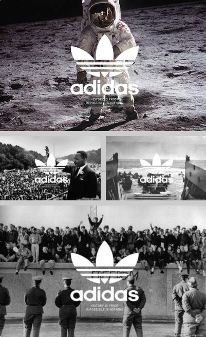 Adidas, History is proof impossible is nothing campaign | Adidas poster, Adidas store, Sports design