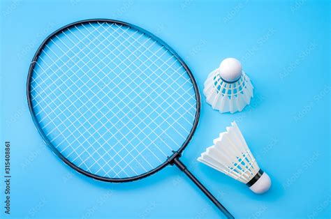 Badminton Birdie And Racket