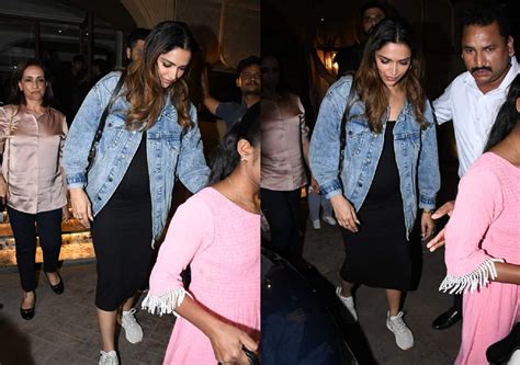 Deepika Padukone flaunts her cute baby bump as she steps out for dinner ...