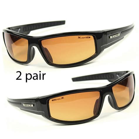 SPORT WRAP HD NIGHT DRIVING VISION SUNGLASSES YELLOW HIGH DEFINITION GLASSES L# - Walmart.com ...