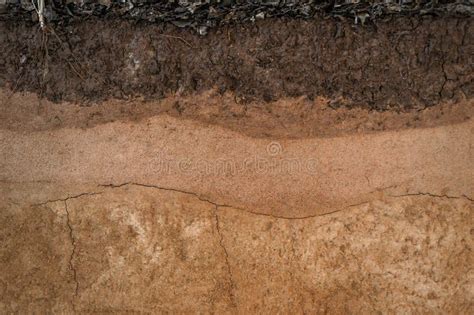 Form of Soil Layers,its Colour and Textures Stock Photo - Image of ...