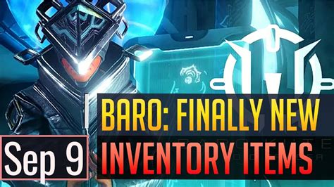 Warframe | BARO KI'TEER: Finally New Inventory! - Sep 9th - YouTube