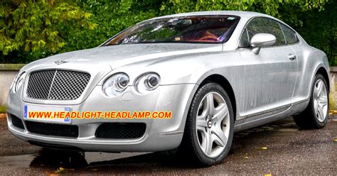 Bentley Continental GT Headlight Lens Cover Foggy GTC GTZ Headlamp Plastic Lenses Covers Cracked ...