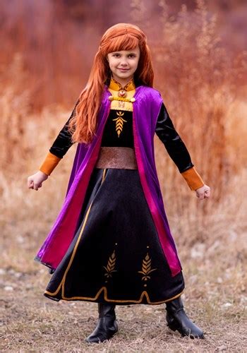 Frozen 2 Anna Girls Deluxe Costume | Princess Costumes for Girls