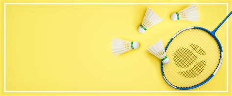 Badminton Simple Yellow Banner Background, Badminton, Motion, Healthy Background Image And ...