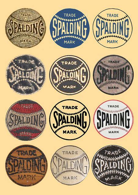 Vintage Spalding Logo Stickers