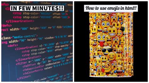 how to insert emojis in html !! - YouTube