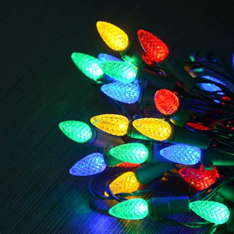 Amazon.com : Awinking 50 LED Battery Operated Christmas Lights Mulit-Color, 17.5Ft C3 Bulbs ...