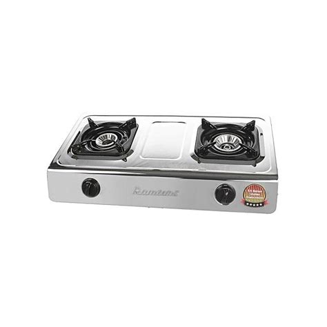 RAMTONS RG/518- 2 Burner Gas Cooker- Stainless Steel- Silver. @ Best ...