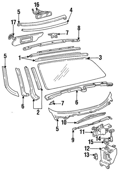 Cadillac Allante Interior molding. Outer. WINDSHIELD, COWL - 3526841 | Hadwin White Wholesale ...