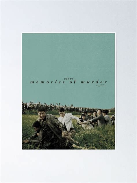 "Memories of Murder (2003) Movie Poster" Poster for Sale by seanlazonby | Redbubble