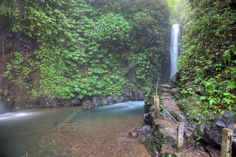 Git-Git tropical waterfall, Bali, Indonesia. — Stock Photo © borodaev #8109704