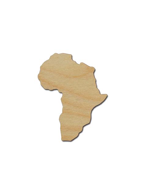 Africa Country Shape Unfinished Wood Cutout Variety of Sizes | Artistic Craft Supply