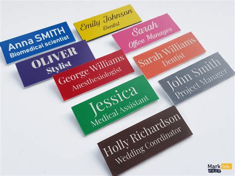 Personalized Name Tags. Staff ID Tags Badges. Custom Bespoke - Etsy UK