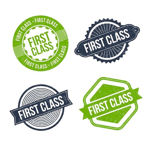 Free Vector | Flat design first class stamp collection