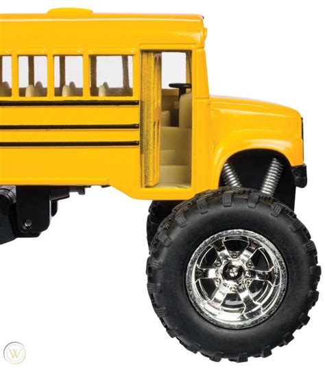 Toys For Kids School Bus Monster Truck Wheels Toddler Gifts Pull Back Toy Car | #1932724378