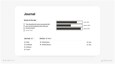 Notion Daily Journal Template