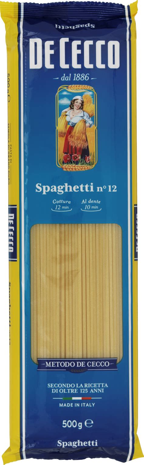 De Cecco Pasta Spaghetti No. 12, 500 g. - PASTA - VIN MED MERE .DK