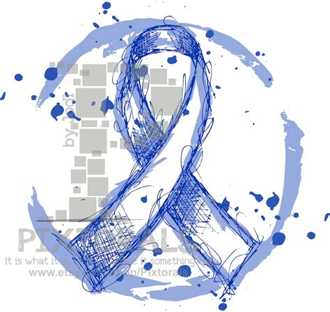 Colon Cancer Awareness Ribbon Vector eps jpg svg png | Etsy