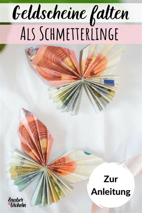 Geldscheine falten als Schmetterling: Ein schönes Geldgeschenk