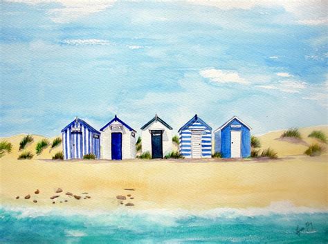 Beach Hut Paintings Sale | Lynette Amelie Seaside Art