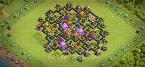 Farming Base TH8 with Link, Hybrid - Clash of Clans 2023 - Town Hall ...