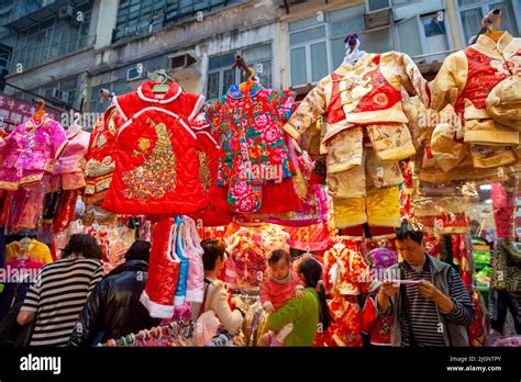 Traditional Chinese New Year Clothes, Hong Kong, China, South East Asia ...