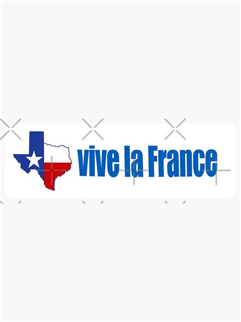 "Vive la france texas meme car bumper sticker lol" Sticker for Sale by ...