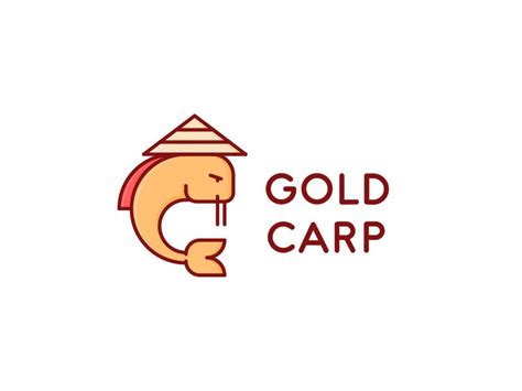 Gold Carp Logo - Day 35 | Gold, Carp, Best icons