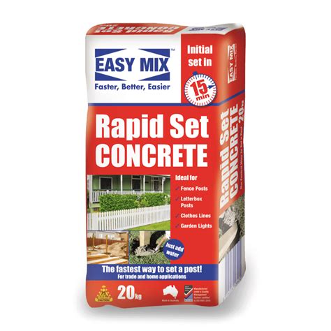 Rapid Set Concrete 20kg Easy Mix - Hendra Hardware