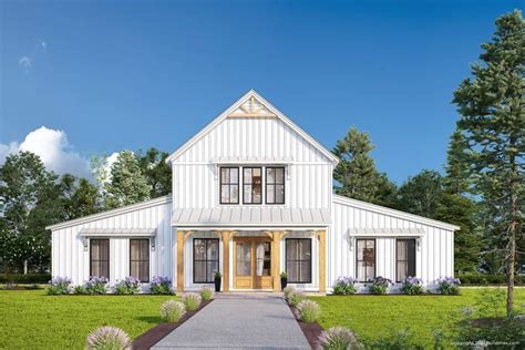 Dream Barndominium- White floor plan BM3192 | Barn style house plans, Barn style house, Barn ...