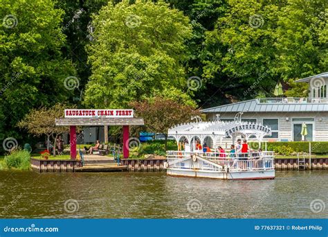 Saugatuck Michigan Chain Ferry Editorial Photo | CartoonDealer.com ...