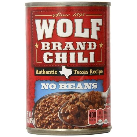 Wolf Brand Chili with No Beans, 15 Ounce (Pack of 12) - Walmart.com