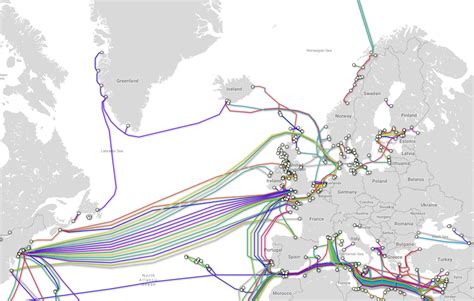 Europe Undersea Cable Map